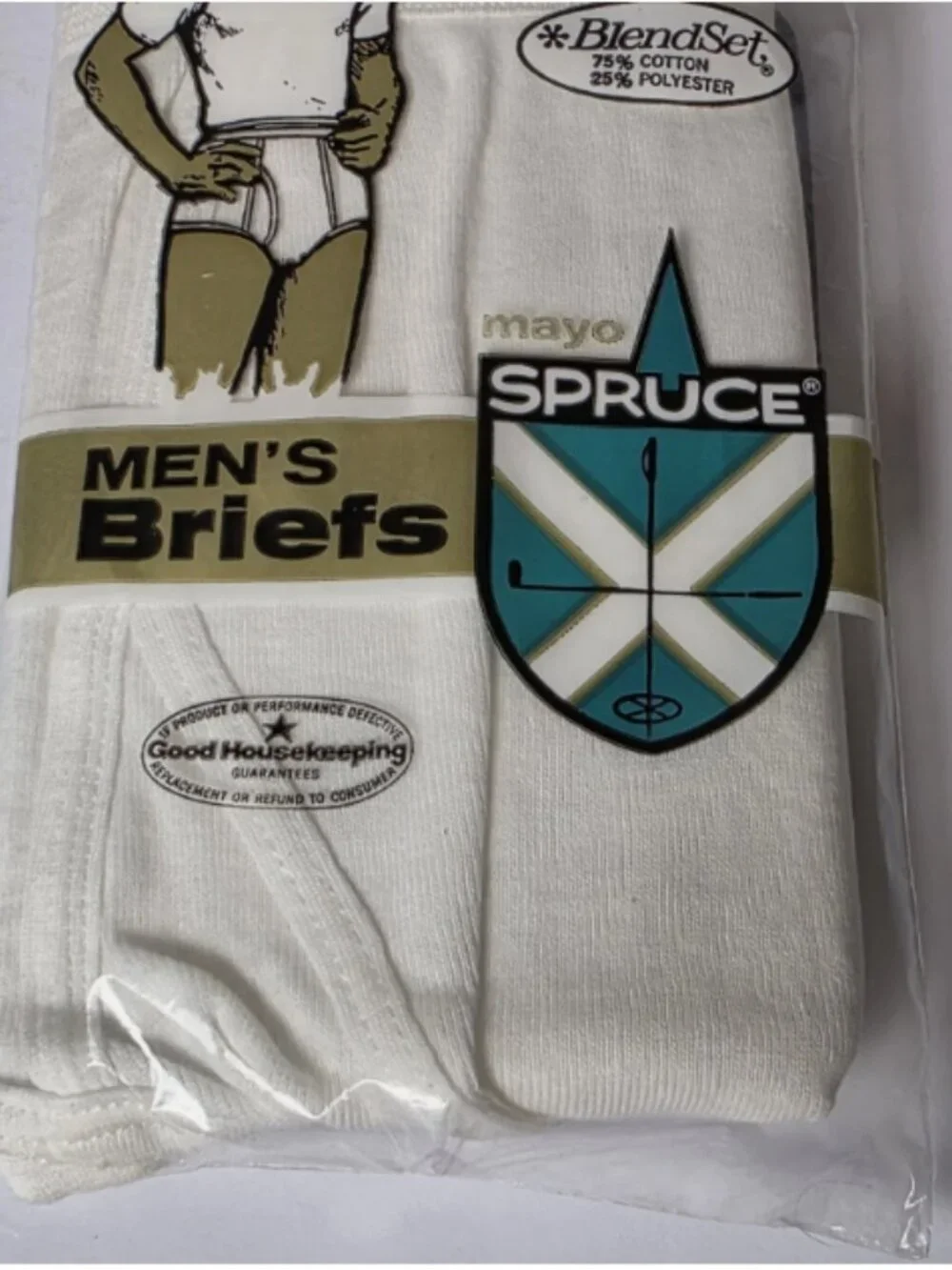 Vintage Mayo Spruce Men's Briefs NOS Deadstock HTF Size 38